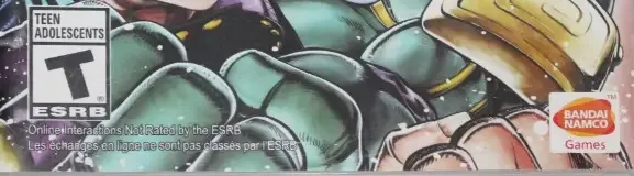 JoJo's Bizarre Adventure: All Star Battle, the ESRB box on its front
