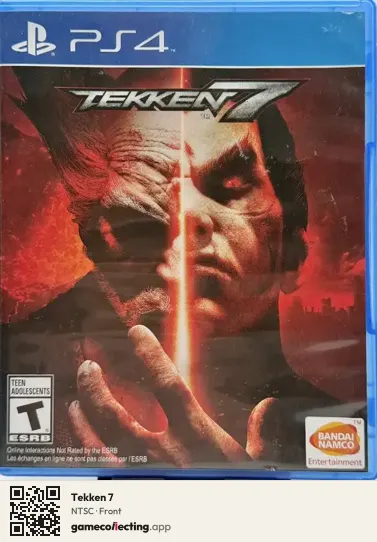 Tekken 7 PlayStation 4, NTSC box front