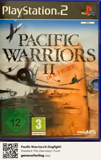 Pacific Warriors II: Dogfight! PlayStation 2, Germany box front