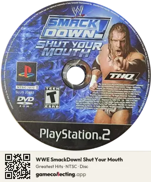 WWE SmackDown! Shut Your Mouth PlayStation 2, NTSC disc