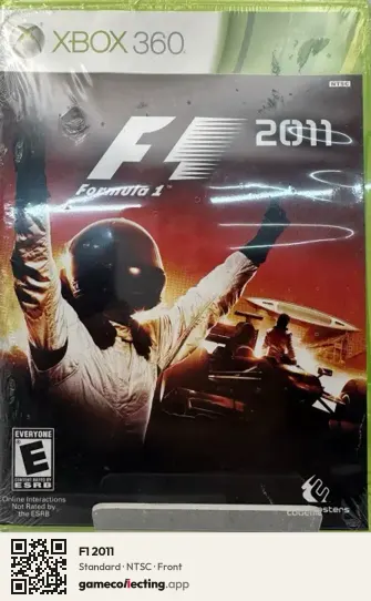 F1 2011 Xbox 360, NTSC box front