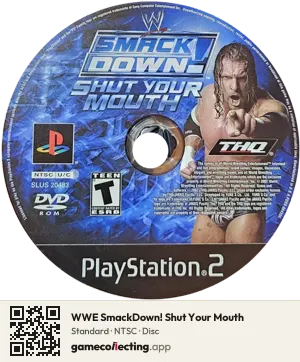WWE SmackDown! Shut Your Mouth PlayStation 2, NTSC disc