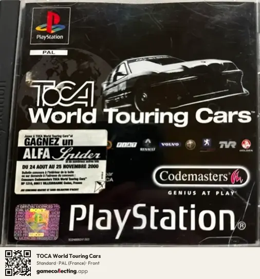 TOCA World Touring Cars PlayStation, France box front