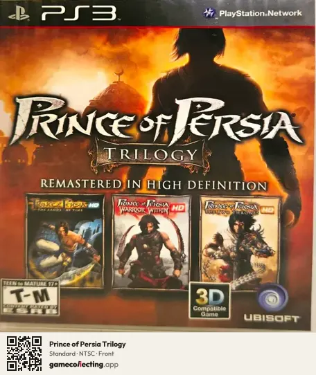 Prince of Persia Trilogy PlayStation 3, NTSC box front
