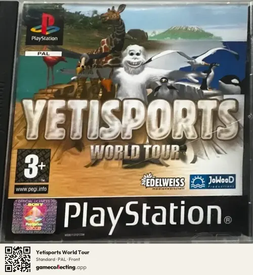 Yetisports World Tour PlayStation, PAL box front