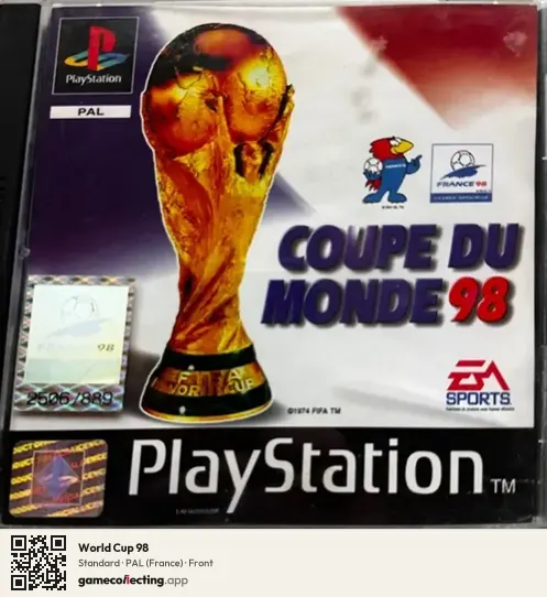 World Cup 98 PlayStation, France box front