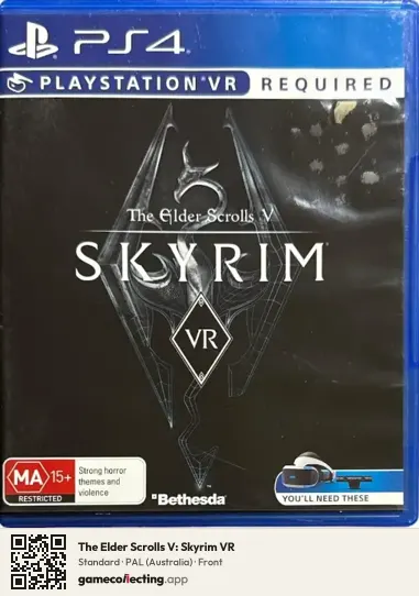 The Elder Scrolls V: Skyrim VR PlayStation 4, Australia box front
