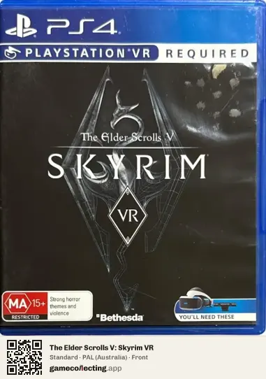 The Elder Scrolls V: Skyrim VR PlayStation 4, Australia box front