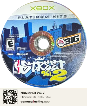 NBA Street Vol. 2 Xbox, NTSC disc