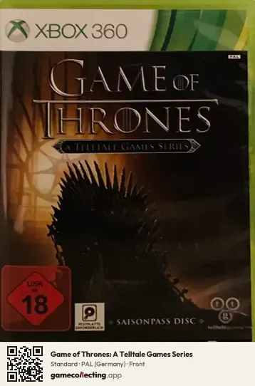 Game of Thrones: A Telltale Games Series Xbox 360, Germany box front