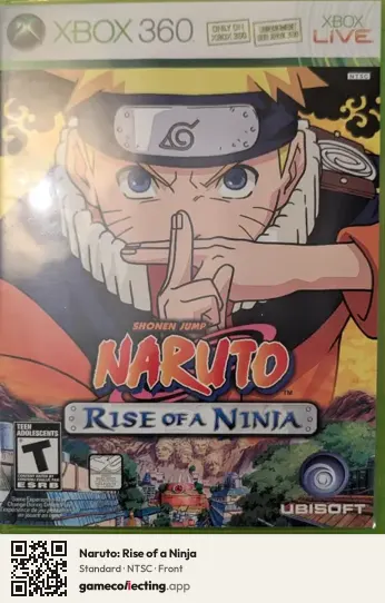 Naruto: Rise of a Ninja Xbox 360, NTSC box front