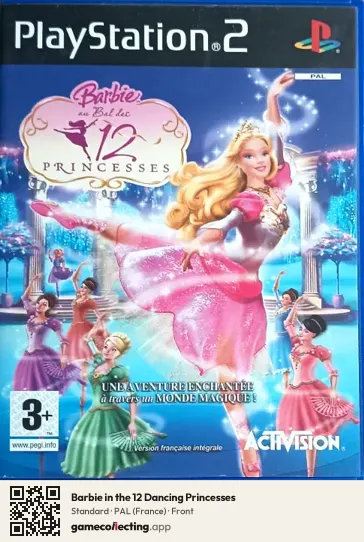 Barbie in the 12 Dancing Princesses PlayStation 2, France box front