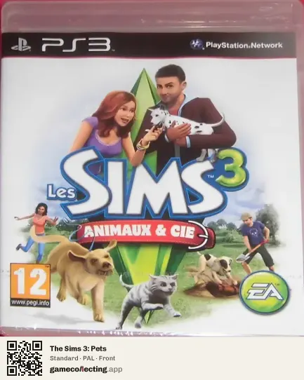 The Sims 3: Pets PlayStation 3, PAL box front