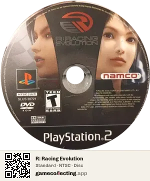 R: Racing Evolution PlayStation 2, NTSC disc