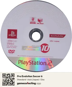 Pro Evolution Soccer 6 PlayStation 2, Asia disc