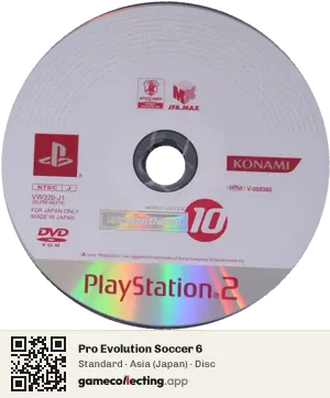 Pro Evolution Soccer 6 PlayStation 2, Asia disc