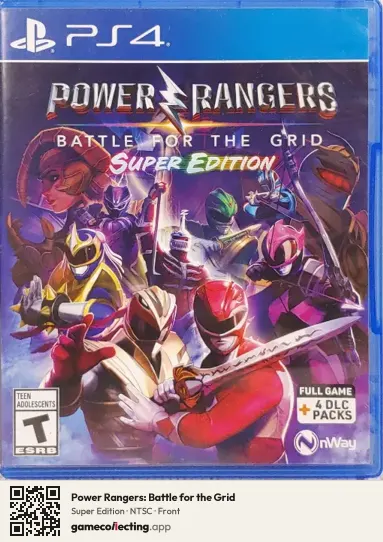 Power Rangers: Battle for the Grid PlayStation 4, NTSC box front