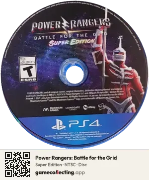 Power Rangers: Battle for the Grid PlayStation 4, NTSC disc