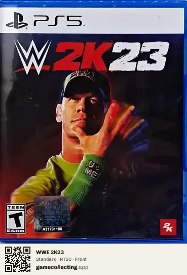 WWE 2K23 PlayStation 5, NTSC box front