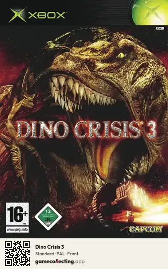Dino Crisis 3 Xbox, PAL box front