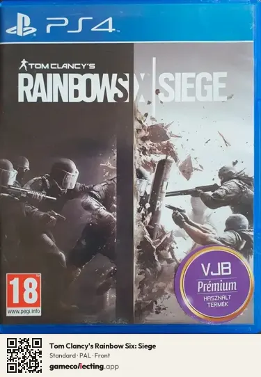 Tom Clancy's Rainbow Six: Siege PlayStation 4, PAL box front