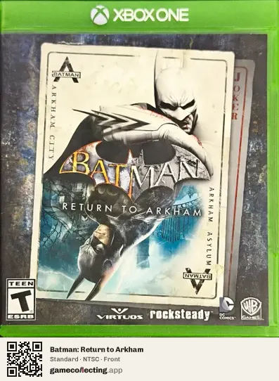 Batman: Return to Arkham Xbox One, NTSC box front