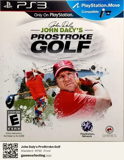 John Daly's ProStroke Golf PlayStation 3, NTSC box front