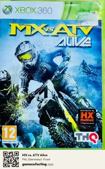 MX vs. ATV Alive Xbox 360, Germany box front