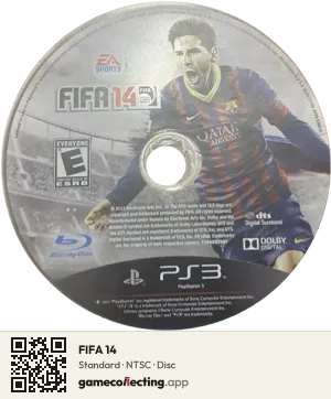 FIFA 14 PlayStation 3, NTSC disc