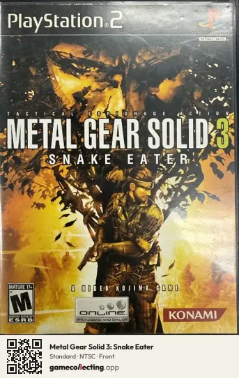 Metal Gear Solid 3: Snake Eater PlayStation 2, NTSC box front