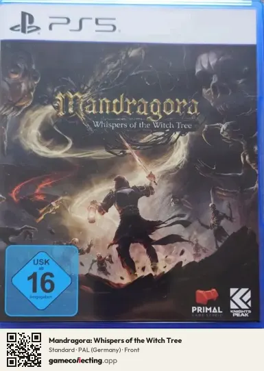 Mandragora: Whispers of the Witch Tree PlayStation 5, Germany box front