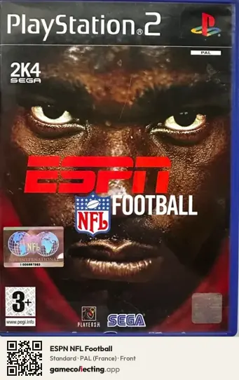 ESPN NFL Football PlayStation 2, France box front