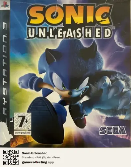 Sonic Unleashed PlayStation 3, Spain box front