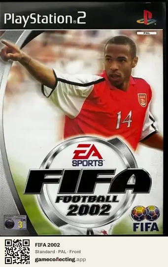 FIFA 2002 PlayStation 2, PAL box front