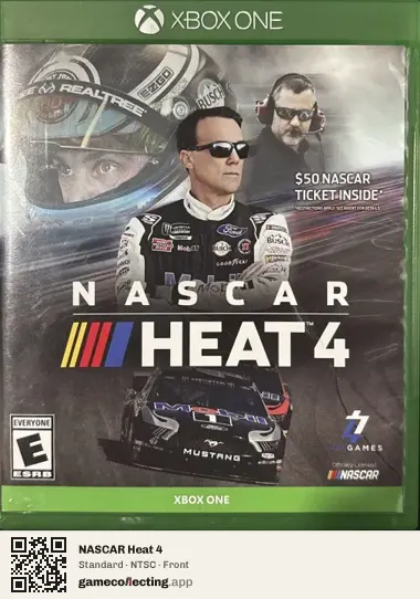 NASCAR Heat 4 Xbox One, NTSC box front
