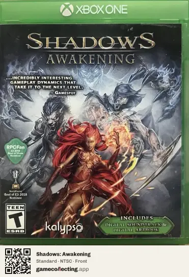 Shadows: Awakening Xbox One, NTSC box front