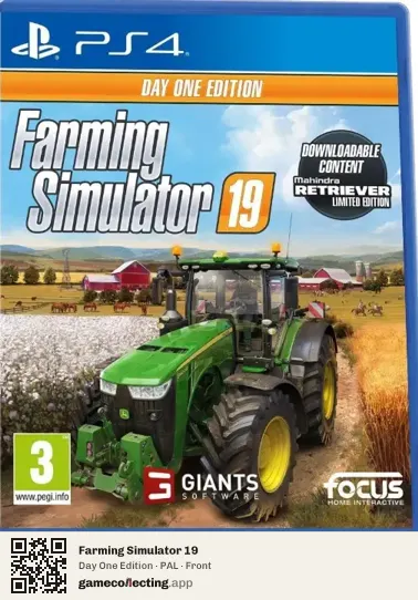 Farming Simulator 19 PlayStation 4, PAL box front