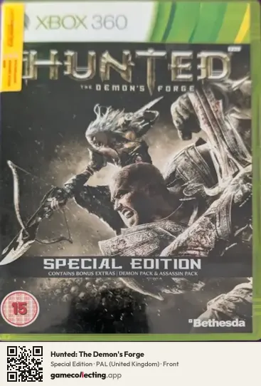 Hunted: The Demon's Forge Xbox 360, United Kingdom box front