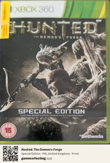 Hunted: The Demon's Forge Xbox 360, United Kingdom box front