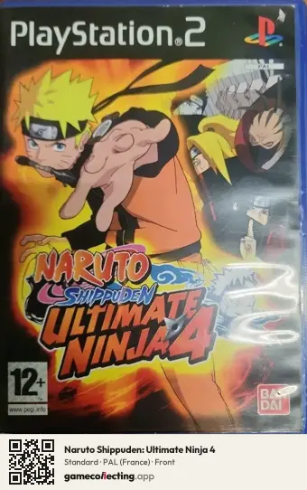 Naruto Shippuden: Ultimate Ninja 4 PlayStation 2, France box front