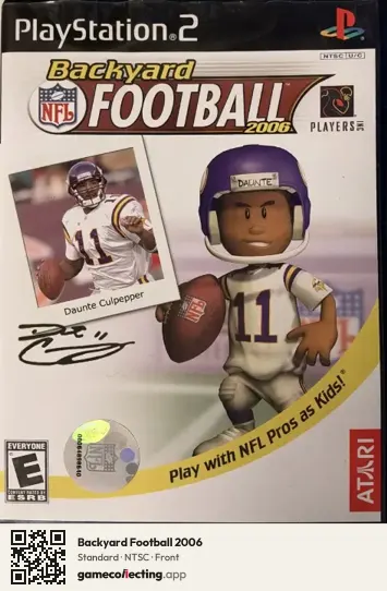 Backyard Football 2006 PlayStation 2, NTSC box front