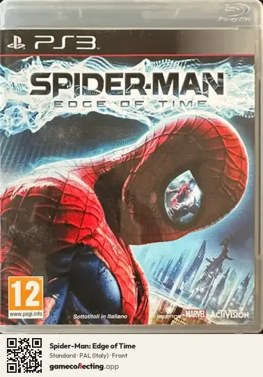 Spider-Man: Edge of Time PlayStation 3, Italy box front