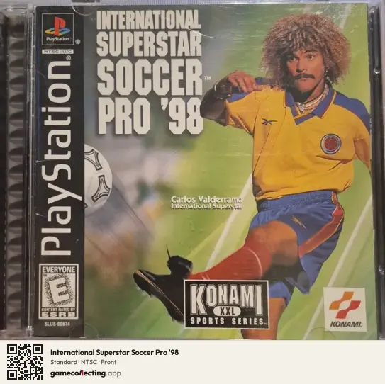 International Superstar Soccer Pro '98 PlayStation, NTSC box front