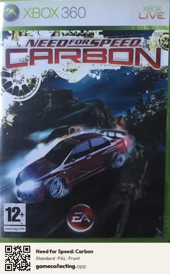 Need for Speed: Carbon Xbox 360, PAL box front