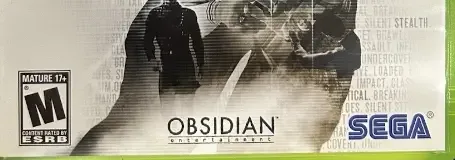 Alpha Protocol, the ESRB box on its front