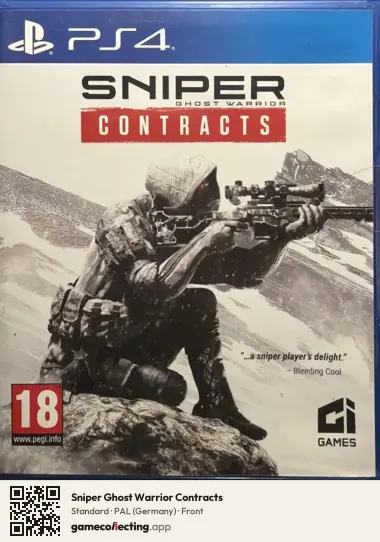 Sniper Ghost Warrior Contracts PlayStation 4, Germany box front