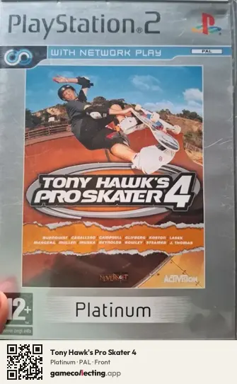 Tony Hawk's Pro Skater 4 PlayStation 2, PAL box front