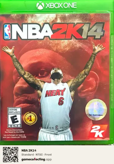 NBA 2K14 Xbox One, NTSC box front