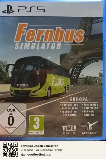 Fernbus Coach Simulator PlayStation 5, Germany box front