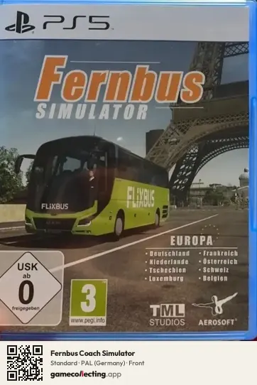 Fernbus Coach Simulator PlayStation 5, Germany box front